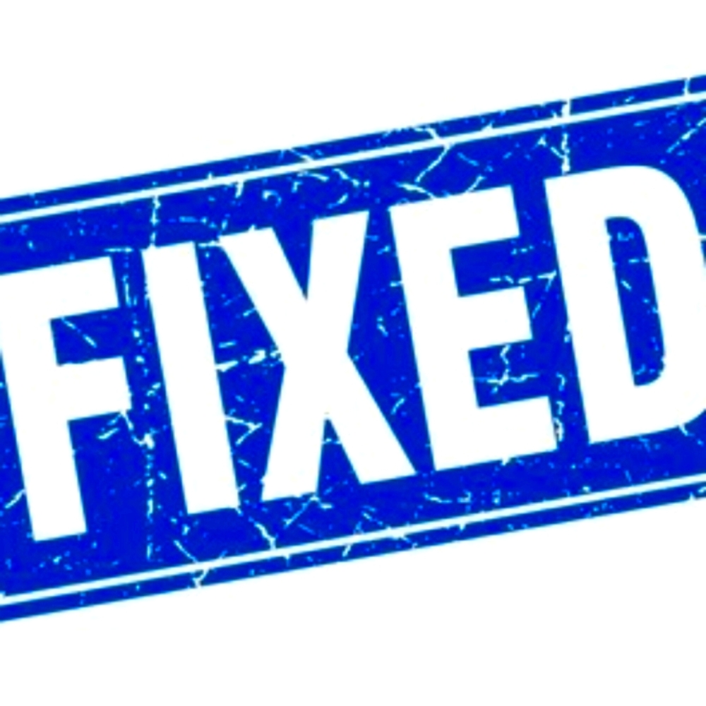 My account is now fixed